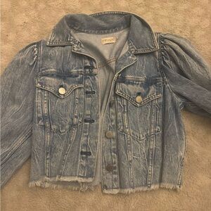 Alice + Olivia Light Blue Jean Jacket
